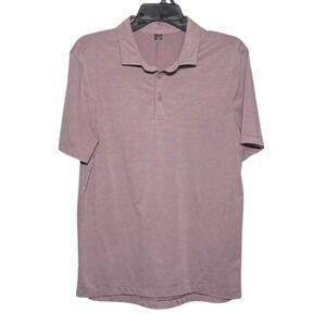 Lululemon Men's Purple Performance Polo Shirt Size Medium